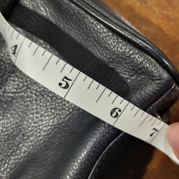 Rebecca Minkoff M.A.C. Black Leather Crossbody Bag Purse With Black Accents - Picture 5 of 16